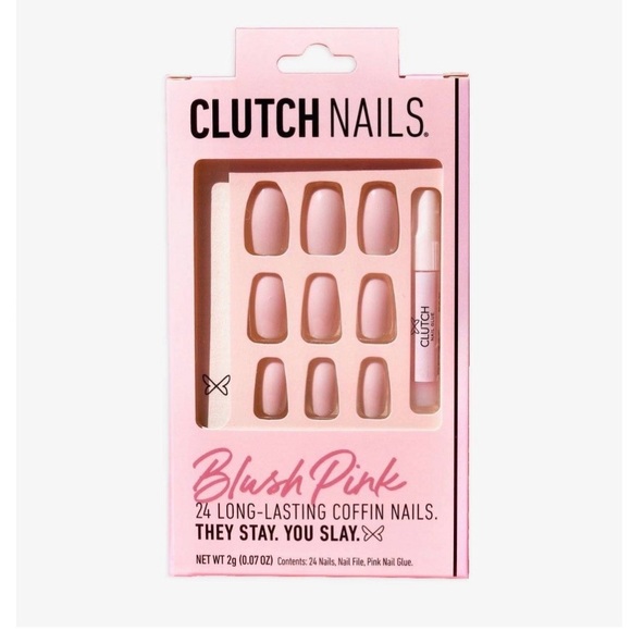 CLUTCH NAILS- Blush Pink Press-On Nails - Picture 1 of 3
